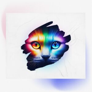 Decke “Rainbow Cat”